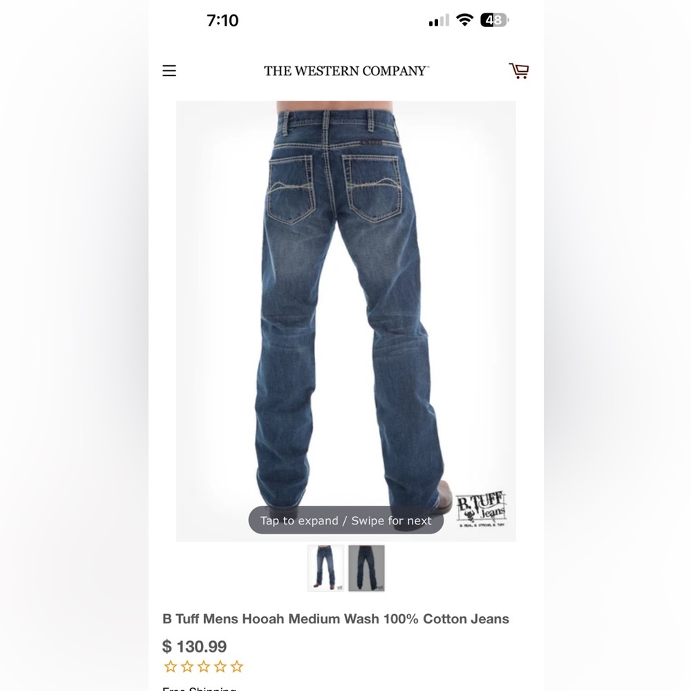 Men’s B Tuff Jeans in excellent condition